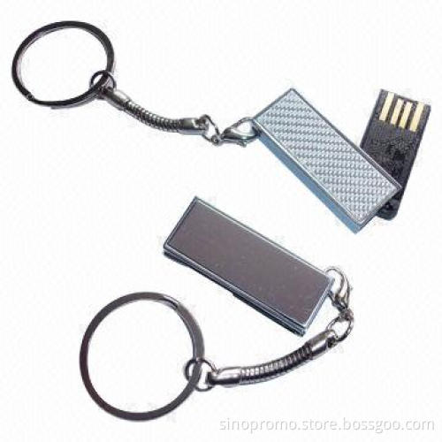 Super Mini Swivel USB Flash Drives, Up to 32GB Capacity